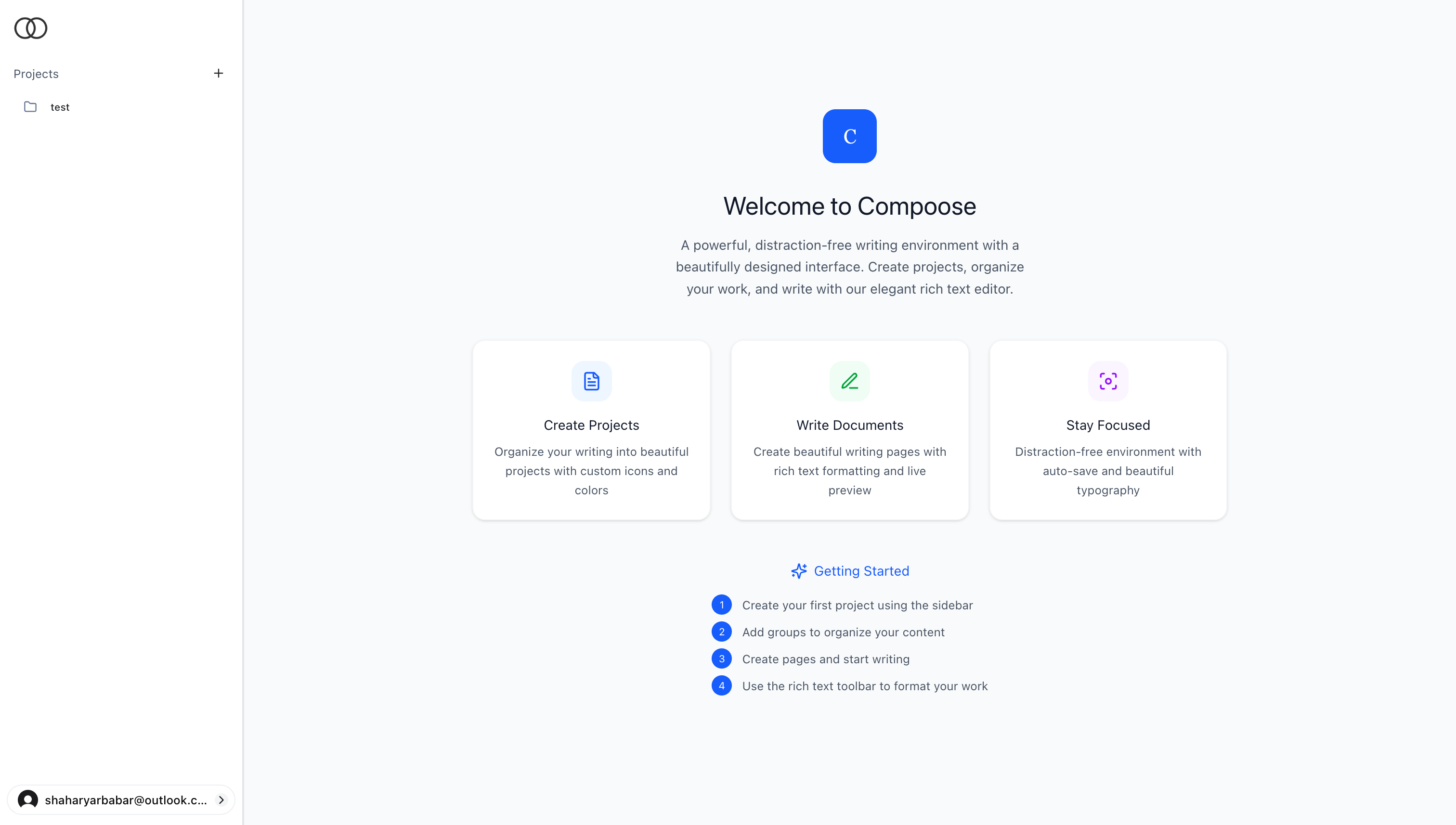 Compoose - Screenshot